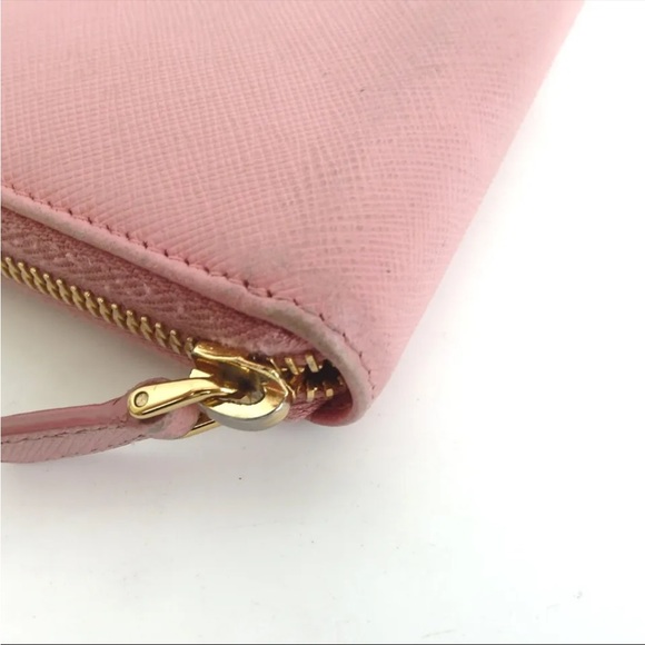 Authentic PRADA Ribbon Pink Leather Wallet - Picture 8 of 12